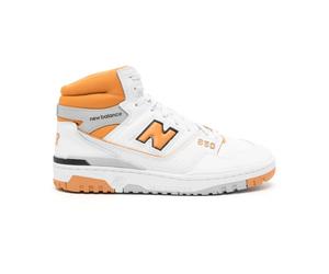 White/Orange High-Top Trainers - male - New Balance - Sneakers - White - 9 UK - Shoes 9 UK