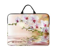 White Orchid In The Pond, 14 Inch Laptop Sleeve, Notebook Bag Laptop Case Sleeve Briefcase with Handle