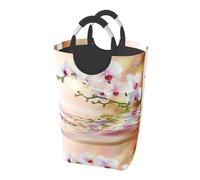 White Orchid In The Pond, Laundry Hamper, Collapsible Laundry Basket Large Durable Storage Bin with Handles 50L