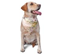 White Orchid In The PondDog Bandanas Cat Puppy Scarfs Washable Pet Handkerchief