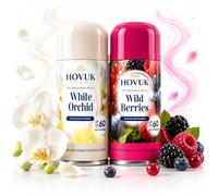 White Orchid & Wild Berries Air Freshener Refill Spray Bundle for Automatic Dispenser Units Floral and Fruity 250ml Room Fragrance Up to 60 days Suitable for Home Office Bedroom and Washroom Use