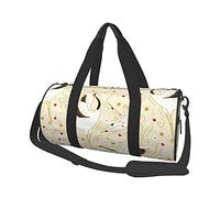 White Origami Crane Pattern Travel Duffel Bags Gym Sports Luggage Large Travel Tote Bag Overnight Weekend Bags for Man and Women