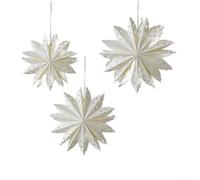 White Origami Snowflakes 35-55cm DIY Craft Set(B)