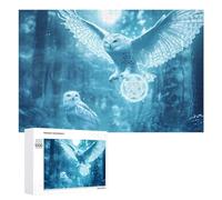 White Owl Wooden Puzzles for Adults Colorful Jigsaw Puzzle Home Decors Gift 1000 PCS