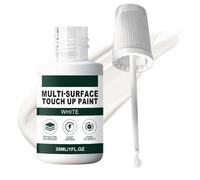 White Paint Pen for Wood - 30ML Waterproof Fine Tip Scratch Filler | Quick-drying Wall Paint | for Enamel Kitchen Cabinet Furniture Door Metal Appliance, High Coverage Repair