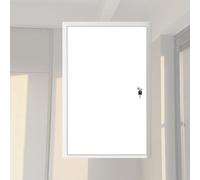 White Paintable F Fit Access DoorAluminum Alloy Concealed Panel Customizable Hidden Access with Key Lock Ideal for Drywall 55CM x 80CM Secure & Stylish Solution
