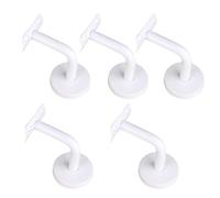 White Painted Stainless Steel Handrail Bracket Solid Wall Support 5pcs