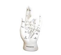 White Palmistry Hand Ornament Spiritual Fortune Palm Reading Map Decoration Gift