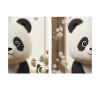 White Panda Passport Holder, ID Card Protector Case Passport Holder with Slot Passports Travel Wallet Document Cover for Women And Men