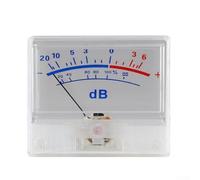 White Panel VU Meter for Audio Power and DB Level Monitoring, High-Precision Digital Pointer with 135uA Current Sensitivity, 650Ω Impeda