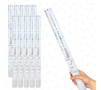 White Paper Biodegradable Extra Large Confetti Cannon 80cm - Pack of 10 - Party Poppers Environment Friendly Confetti Popper Shooter for Weddings, Parties, Celebrations & Events