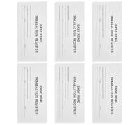 White Paper Check Register Books for Personal Financial Record Keeping