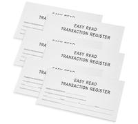 White Paper Checkbook Register Books for Personal Financial Tracking