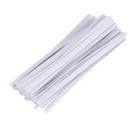White Paper Covered Iron Wire Packaging Bag Seal 10cm 1000pcs