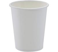 White Paper Cups Pack of 200pcs Disposable Cups 205ml / 7oz for Coffee, Tea, and More Disposable Drinking Cups Party Cups Eco Friendly Recyclable Hot and Cold Drinks Pack of 200pcs (Pack of 1)