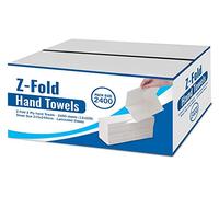 White Paper Hand Towels 2400 Sheets Z FOLD 2PLY