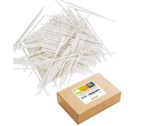 White Paper Lollipop Sticks,Cake Pop Sticks,Sucker Sticks for Cookies,Rainbow Candy,Chocolate,Cake Topper (6 Inch (Pack of 500))