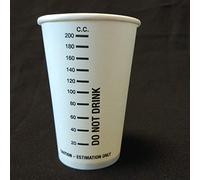 White Paper Paint Measuring Measurement Mixing Container Cup - 200cc - Pack of 50