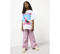 White Paradiso Graphic T-Shirt & Striped Trousers Set 11 years