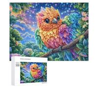 White Parrot on Branch at Ocean Sunset 500 Piece Jigsaw Puzzle for Adults Indoor Quiet Time Mental Training Gift for Stress Management 500 PCS