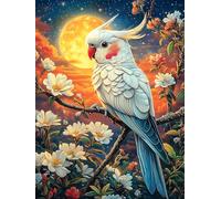 White Parrot with A Red Beak 500 Piece Jigsaw Puzzle for Adults Science Fiction Magical Dream Snow Day Activity Indoor Fun No Dust Pieces Great Gift for Neighbors 500 PCS