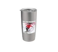 White Pass Washington Skiing Skier Ski Souvenir Memorabilia Stainless Steel Insulated Tumbler
