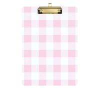 White & Pastel Chequered Shatterproof Hard Board Football Coach Softball Board 9.25" x 12"