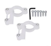 White Pc Front Fender Bracket For Electric Motorcycle With Shock Absorber Buckle And Pipe Clamps For Stable Riding(B)