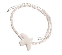 White Peace Doves Necklace Unique Student Jewelry Long Sweater Chain For Women Seeking Unique And Meaningful Jewelry Fashion Accessory