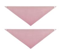 White Peach Fresh Pink Gradient Seasonal Dog Bandanas Snap Button Dog Breed Bib Cute Pet Accessories for Dogs Cats 2 Pack