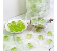 White peach juice fudge, peeled mango soft candy, fruit snack gift pack, grape gummies, assorted sugar, preserved fruit, healthy snacks, Dim sum, desserts, sweets, wedding candy (Green grapes,1000g)