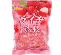White peach mango fruit juice hard candy, grape lychee fruit candy, milk sugar, assorted fruit candy gift pack, wedding candy, preserved fruit, candied fruit, sweets dessert (Lychee,500g)