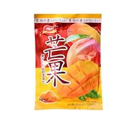 White peach mango fruit juice hard candy, grape lychee fruit candy, milk sugar, assorted fruit candy gift pack, wedding candy, preserved fruit, candied fruit, sweets dessert (Mango,500g)