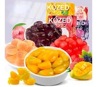 White Peach Peelable Sugar70g/box,50% Juice Content gummy candy, mango grape Litchi sugar soft candy Toffee,Assorted Fruit Flavor Candy，Asian Snacks Gift (Grape,1 box)