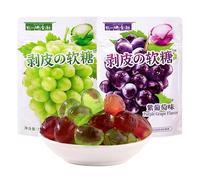 white peach Peeling Fruit Fudge72g/bag,Mango gummies，grape Litchi sugar soft candy Toffee,68% Juice Content gummy candy,sweets Chewy gumdrop,Instant Healthy Chinese Snacks (Green Grape,10bag)