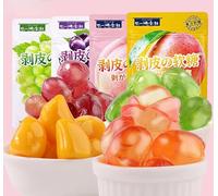 white peach Peeling Fruit Fudge72g/bag,Mango gummies，grape Litchi sugar soft candy Toffee,68% Juice Content gummy candy,sweets Chewy gumdrop,Instant Healthy Chinese Snacks (Mixed Flavors,5bag)