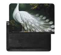 White Peacock_78030696 Passport Holder,Compact Lightweight Waterproof Passport Cover, Portable Stylish Travel Wallet Accessories for Women Men
