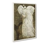 White Peacock By Theo Van Hoytema Canvas Print | Gallery Wrapped 30mm Frame Wall Art | 24x16 inches | Ready to Hang | Classic Picture | Living Room Bedroom Lounge Office