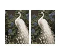 White Peacock Passport Holder Passport Wallet PU Leather Passports Protective Cover Slim Travel Accessories