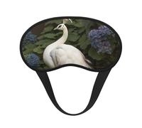 White Peacock Sleep Eye Mask for Women Men Soft and Comfortable Sleep Mask Blackout Sleeping Eye Cover for Travel Yoga Nap Shift Work