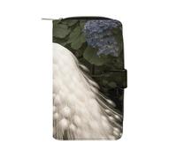 White Peacock Wallet Multifunctional Wallets for Men Compact Wallet Purse Passport Bag