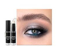 White Pearl Eyeshadow Stick, Shimmer Bright Color Eyes Makeup Pen, Metallic Cream Eye Shadow Crayon, Pearlescent Glitter Eyeshadows Pencil, High Pigmented Eyeliner Smooth for Women