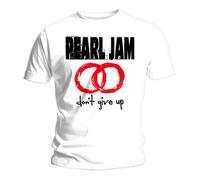 White Pearl Jam Don't Give Up Official Tee T-Shirt Mens Unisex (Large)