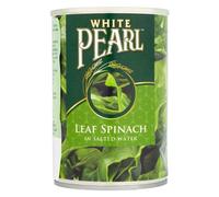 White Pearl Leaf Spinach in Salted Water - Pack of 12 x 380g