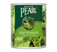 White Pearl Leaf Spinach in Salted Water - Pack of 12 x 765g
