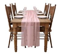 White Pearl Table Runner, 100cm Spring Easter Linen, 29.53x39.37x0.39 Inches Kitchen Table Runner with Elegant Design, Decorative Linen with Sturdy Build, Home Accessory for Holiday and Christmas