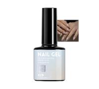 White Pearlescent Nail Gel, Mermaid Color Nail Varnish, Glitter Shining Shell Pearl Nails Polish, Soak-Off UV/LED Nail Art Salon Manicure DIY Home for Women 7.3ml