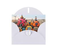 White Pearlescent Paper Holiday Cards 4"x6" MSRHIUEF Abandoned Magic House Printing Greeting Cards for Christmas, Birthday, Wedding Anniversary & Party Invitations