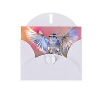 White Pearlescent Paper Holiday Cards 4"x6" MSRHIUEF Bird in flight Printing Greeting Cards for Christmas, Birthday, Wedding Anniversary & Party Invitations