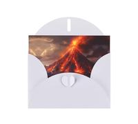 White Pearlescent Paper Holiday Cards 4"x6" YYHHAOFA Volcano Pattern Greeting Cards for Christmas, Birthday, Wedding Anniversary & Party Invitations